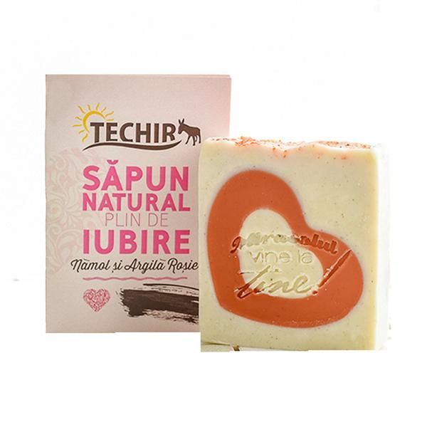 Techir Натурален сапун Love Techir, 120 гр