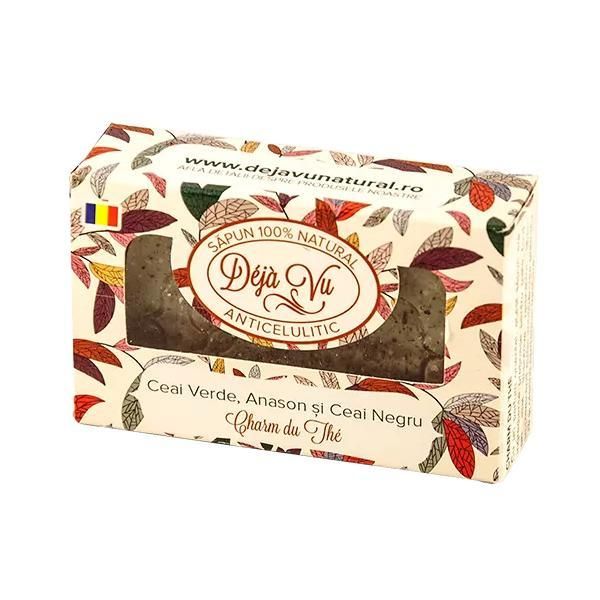 Deja Vu Натурален сапун с черен чай, анасон и зелен чай Deja Vu, 90г