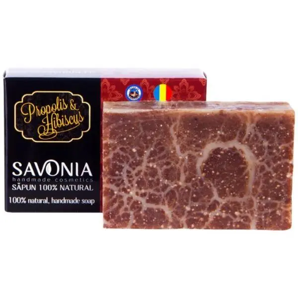 Savonia Натурален сапун с прополис и хибискус Savonia, 90г