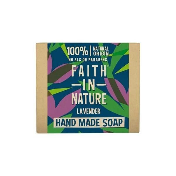 Faith in Nature Натурален твърд сапун с лавандула - Faith in Nature Hand Made Soap Lavender, 100 гр