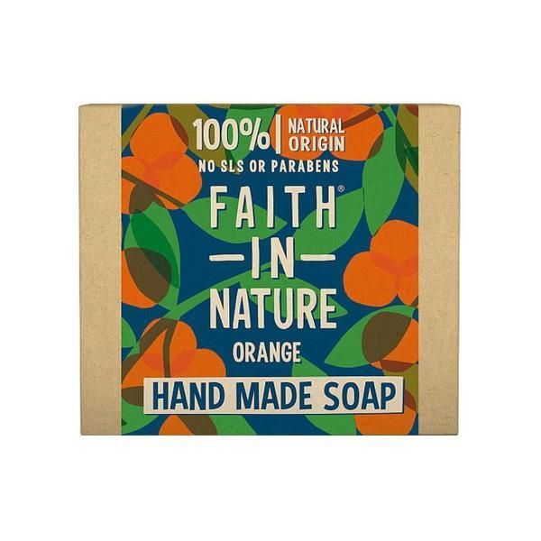 Faith in Nature Натурален твърд сапун с портокал - Faith in Nature Hand Made Soap Orange, 100 гр