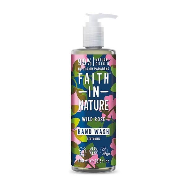 Faith in Nature Натурален възстановяващ течен сапун с дива роза - Faith in Nature Hand Wash Wild Rose Restoring, 400 мл