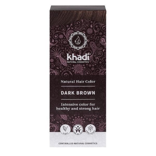 Khadi Натурална боя за коса Henna тъмен кестен Khad, 100 гр