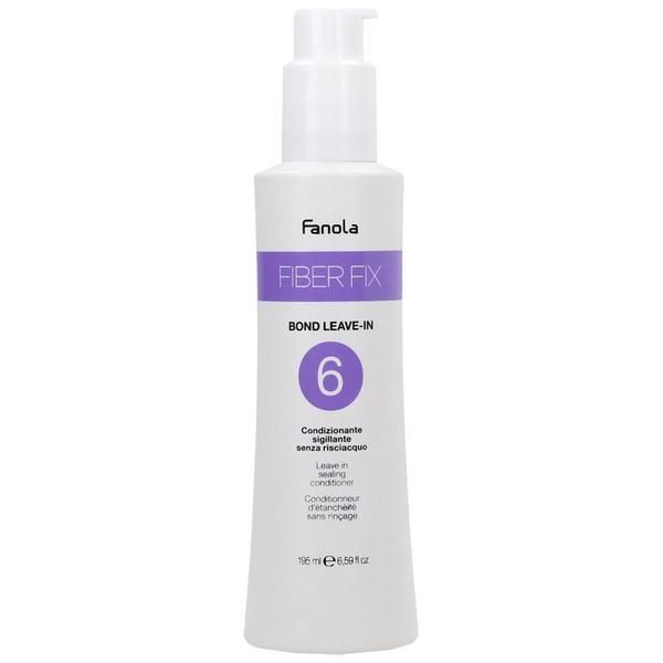 Fanola Неизмиващ балсам за коса - Fanola Fiber Fix Bond Leave-In N. 6 Sealing Conditioner, 195 мл