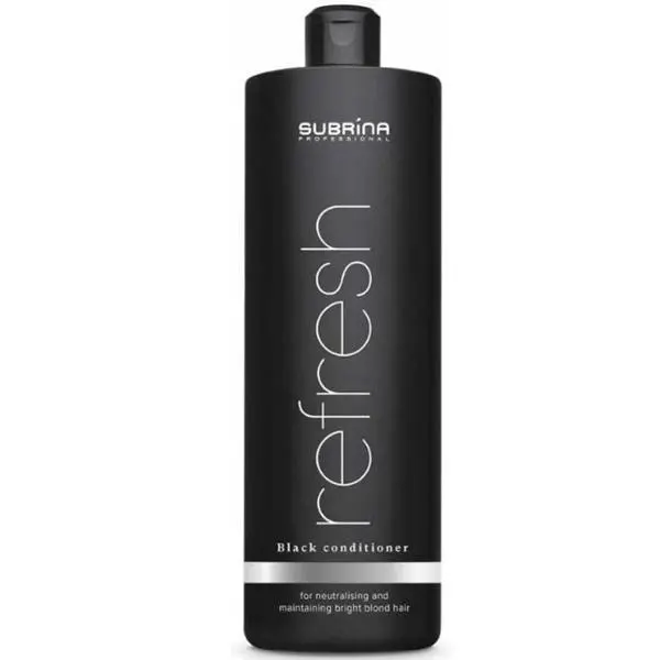 Subrina Неутрализиращ балсам за студени и ярки руси коси - Subrina Professional Refresh Refresh Black Conditioner for Cool Blonde Hair, 1000 мл