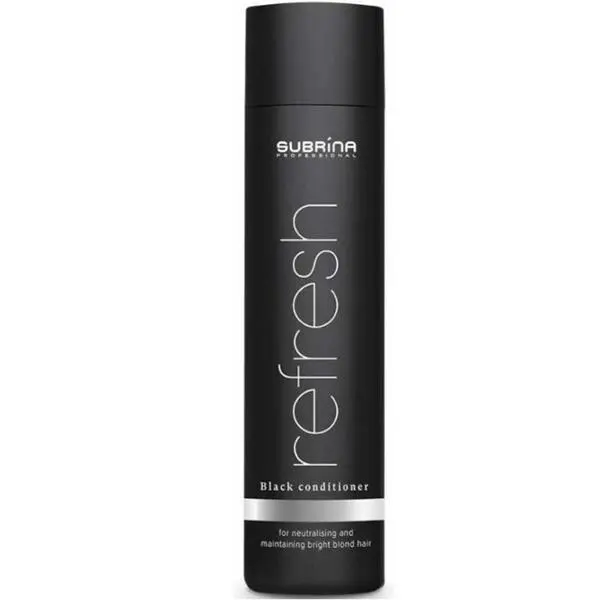 Subrina Неутрализиращ балсам за студени и ярки руси коси - Subrina Professional Refresh Refresh Black Conditioner for Cool Blonde Hair, 250 мл