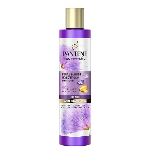 Pantene Неутрализиращ шампоан- Pantene Pro-V Miracles Purple Shampoo, 225 мл