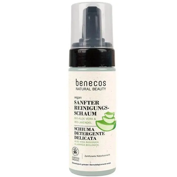 Benecos Нежна почистваща пяна с алое вера и органична лавандула - Benecos Gentle Cleansing Foam, 150 мл