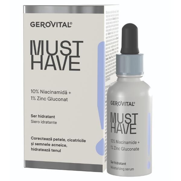 Gerovital Ниацинамид хидратиращ серум Gerovital Must Have 10% , 30 мл