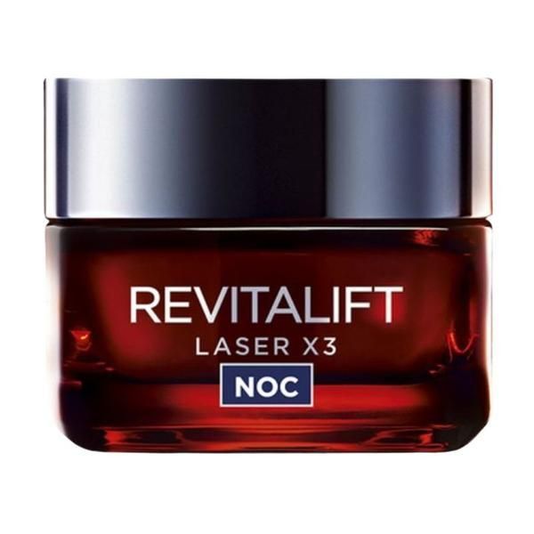 L'Oreal Paris Нощен крем против бръчки L&#039;Oreal Paris Dermo Expertise Revitalift Laser X3, 50 мл