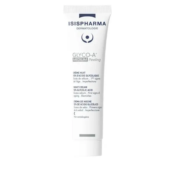 Isispharma Нощен крем с 12% гликолова киселина - Isispharma Glyco-A Medium Peeling Creme Nuit, 30 мл