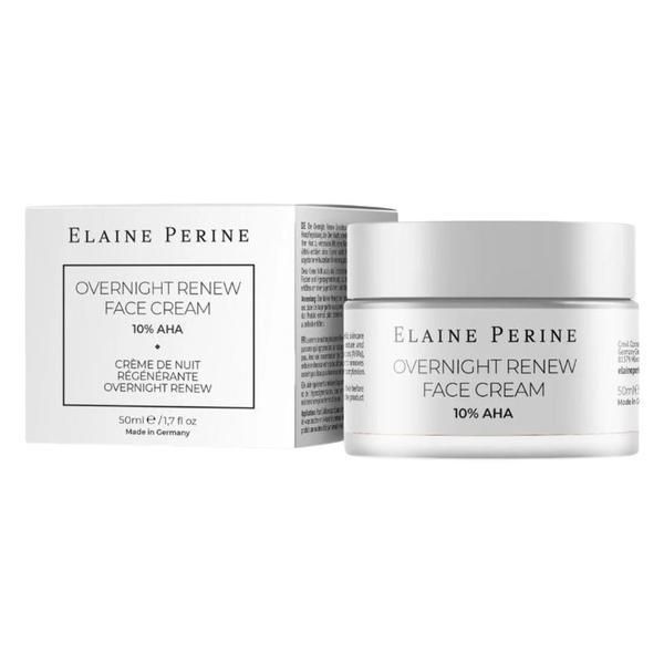 Elaine Perine Нощен крем за лице с 10% AHA - Elaine Perine Overnight Renew Face Cream, 50 мл