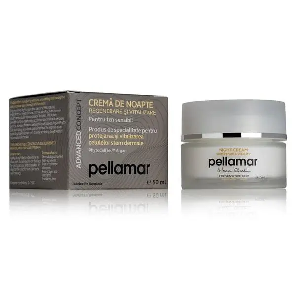 Pellamar Нощен крем за регенерация и витализация - Pellamar AdvancedConcept Night Cream, 50 мл