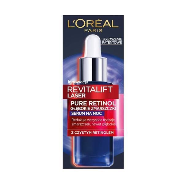 L'Oreal Paris Нощен серум против бръчки - L&#039;Oreal Paris Revitalift Laser Pure Retinol Serum Na Noc, 30 мл