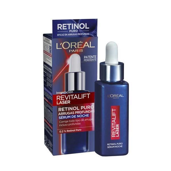 L'Oreal Paris Нощен серум против бръчки-L&#039;Oreal Paris Revitalift Laser Retinol Pure Serum Noche, 30 мл