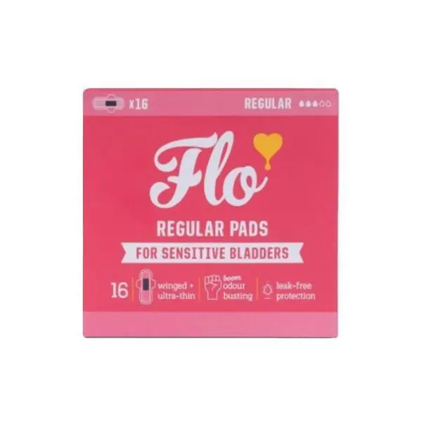 Flo Обикновени превръзки с активен въглен и крилца - Flo Regular Pads , 16 бр