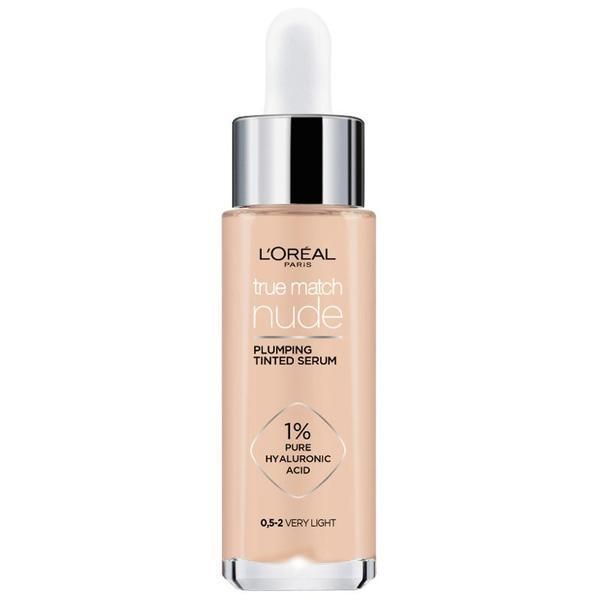 L'Oreal Paris Обновяващ серум, наситен с пигменти - L&#039;Oreal Paris True Match Nude Plumping Tinted Serum, нюанс 0.5-2 Very Light, 30 мл