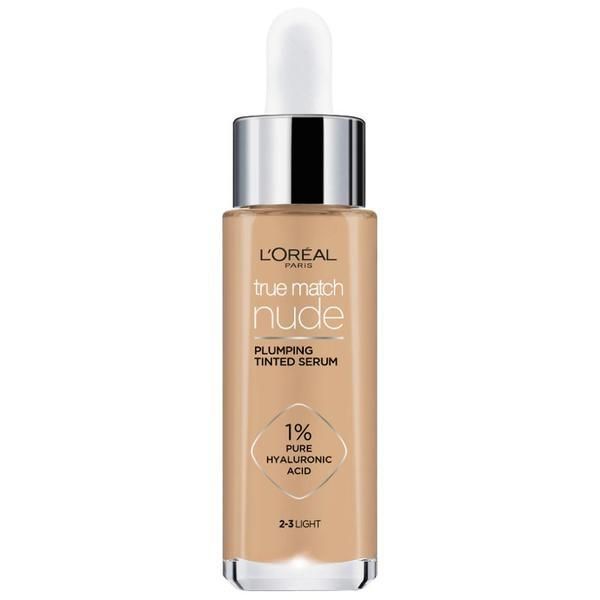 L'Oreal Paris Обновяващ серум, наситен с пигменти - L&#039;Oreal Paris True Match Nude Plumping Tinted Serum, нюанс 2-3 Light, 30 мл