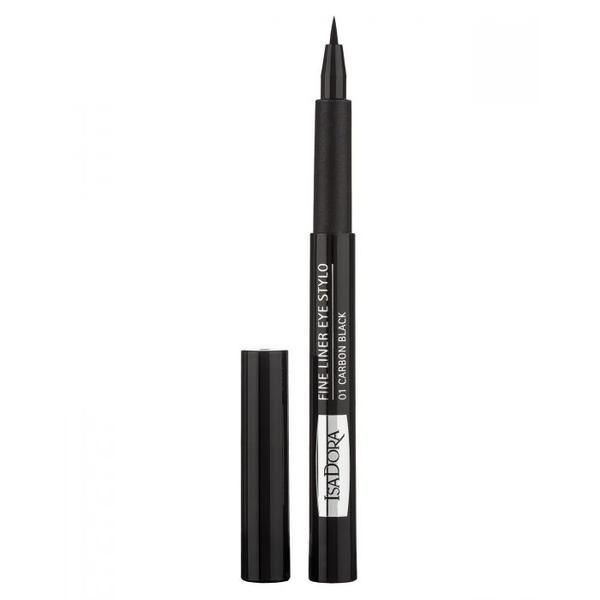 Isadora Очна линия Fine Liner Eye Stylo, нюанс 01 Carbon Black, Isadora