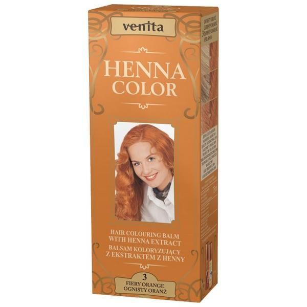 Henna Sonia Оцветяващ балсам с екстракт от къна Color Venita, Henna Sonia, No. 3 Intense Orange, 75 мл