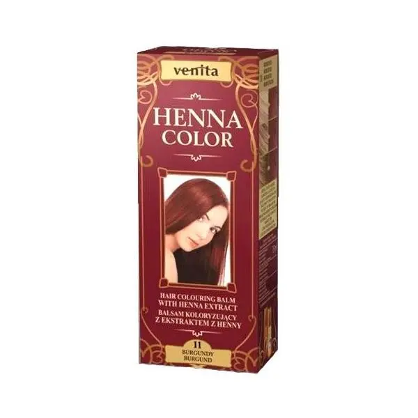 Henna Sonia Оцветяващ балсам с екстракт от къна Henna Sonia, Номер.11 Бургундско червено, 75 мл