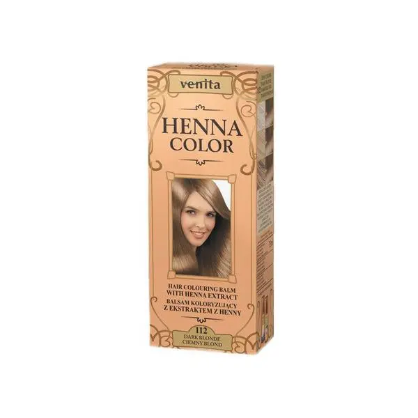 Henna Sonia Оцветяващ балсам с екстракт от къна Henna Sonia, Номер.112 Тъмно русо 75 мл