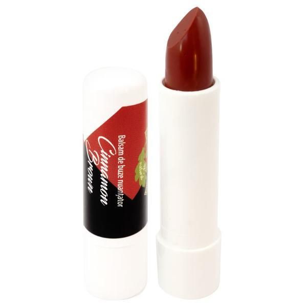 Manicos Оцветяващ балсам за устни с хиалуронова киселина, лецитин и слез, канела, кафяво зелено от Nature, Manicos, 4,8 гр