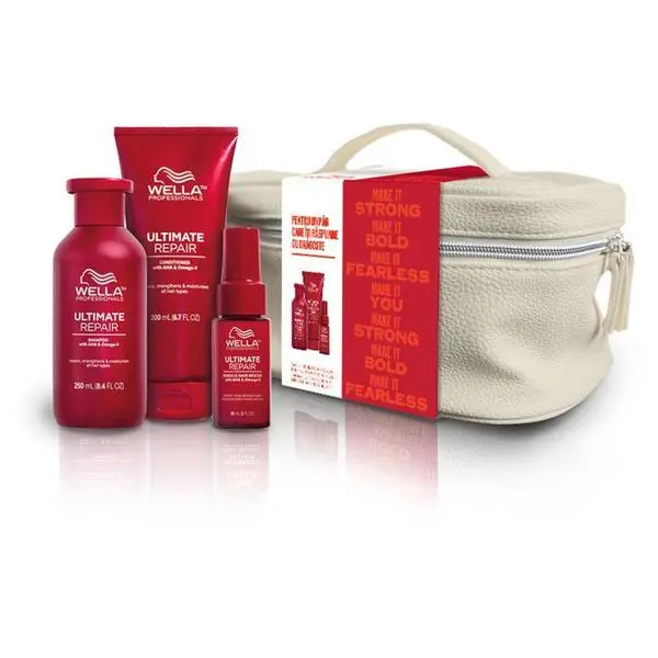 Wella Professionals Оферта черен петък 2025: Wella Professionals Ultimate Repair: Шампоан 250 мл + Балсам 200 мл + Лечение без отмиване 30 мл