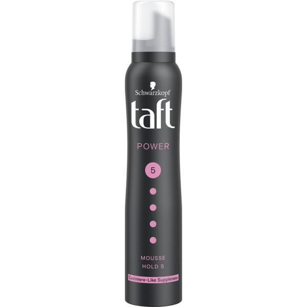 Taft Оформяща пяна с кашмир за много силно фиксиране - Schwarzkopf Taft Power Mousse Hold 5 Cashmere, 200 мл