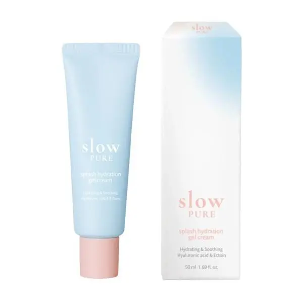 Slowpure Охлаждащ лек гелообразен хидратиращ крем Slow Pure Splash Hydration Gel Cream, 50 мл