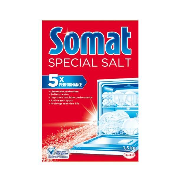 Somat Омекотител сол за съдомиялна машина - Somat Special Salt, 1500 гр