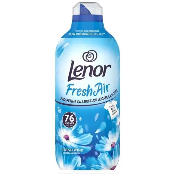 Lenor Омекотител за дрехи Adierea Vantului - Lenor Fresh Air Fresh Wind, 76 пранета, 1.064 л