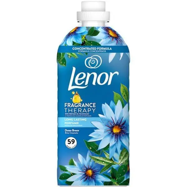 Lenor Омекотител за дрехи Lantern Ocean Breeze - Lenor Fragrance Therapy Ocean Breeze 59 пранета, 1.239 л