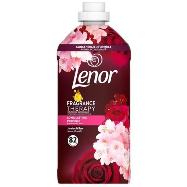 Lenor Омекотител за дрехи Жасмин и Роза - Lenor Fragrance Therapy, 82 пранета, 1.722 л