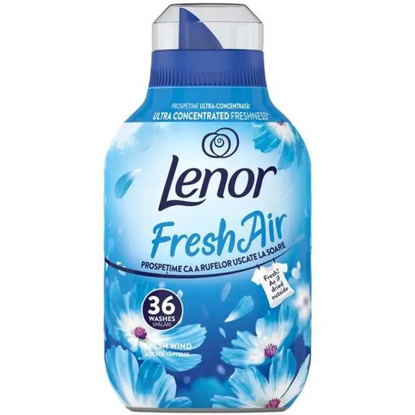 Lenor Омекотител за тъкани Adierea Vantului - Lenor Fresh Air Fresh Wind, 36 пранета, 0.504 л