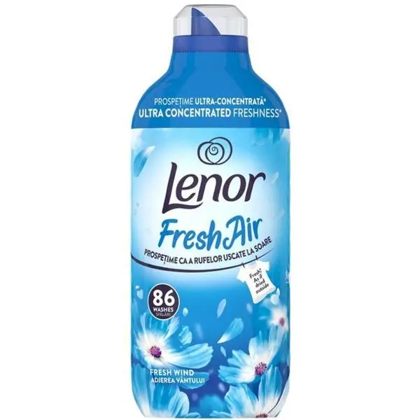 Lenor Омекотител за тъкани Adierea Vantului - Lenor Fresh Air Fresh Wind, 86 пранета, 1.204 л