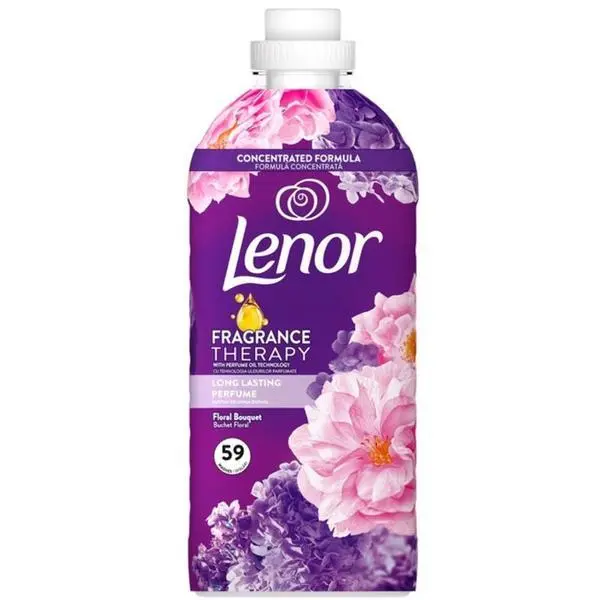 Lenor Омекотител за тъкани Floral Bouquet - Lenor Fragrance Therapy Floral Bouquet, 59 пранета, 1.239 л
