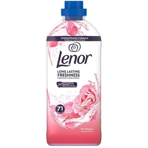 Lenor Омекотител за тъкани Floral Freshness - Lenor Long Lasting Freshness Rose Bouquet, 71 пранета, 1.491 л