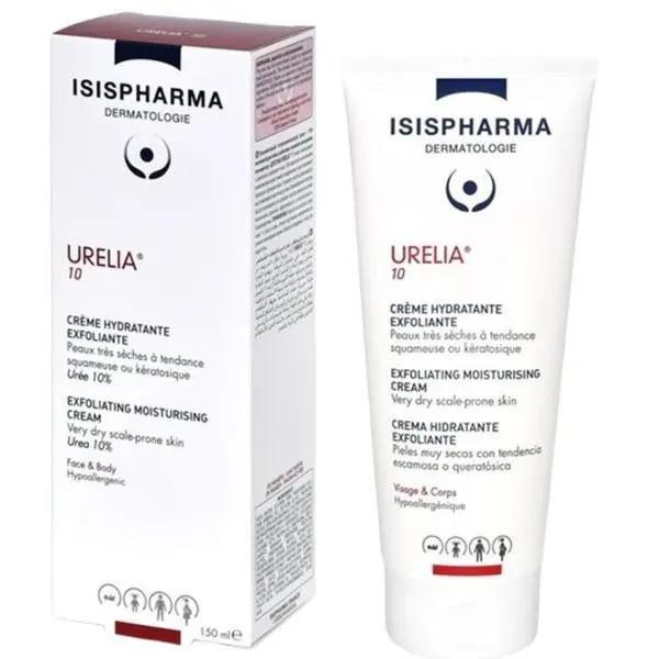 Isispharma Омекотяващ ексфолиращ крем за много суха кожа Urelia 10 - Isispharma Urelia 10, 150 мл