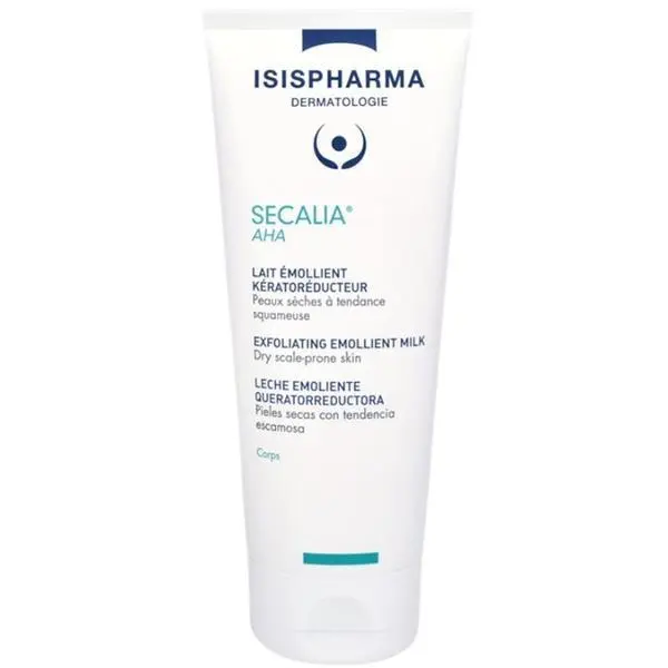 Isispharma Омекотяващо мляко за тяло за много суха кожа - Isispharma Secalia AHA Exfoliating Emollient Milk, 200 мл