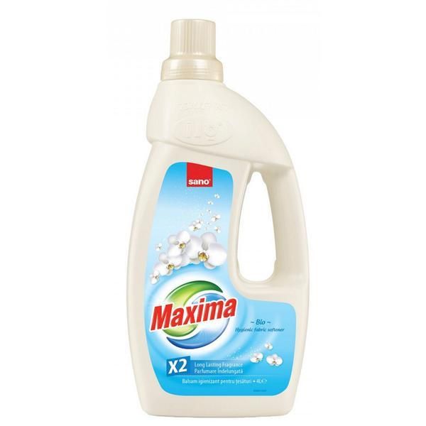 Sano Органичен балсам за дрехи - Sano Maxima Bio Hygienic Fabric Softener, 4000 мл