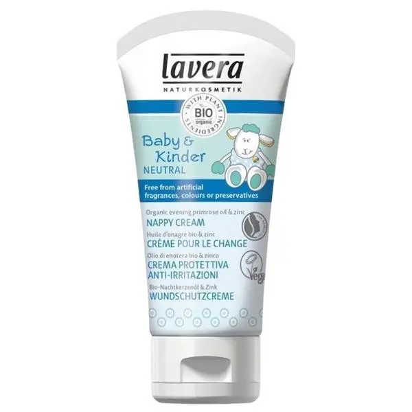 Lavera Органичен крем за пелени, без аромат - Lavera Baby &amp; Kinder Neutral Nappy Cream, 50 мл