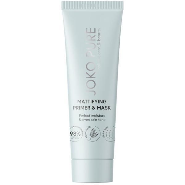 Joko Основа за грим и маска за лице 2 в 1 - Joko Pure Holistic Care &amp; Beauty Mattifying Primer &amp; Mask, 30 мл