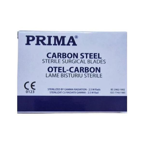 Prima Остриета за скалпел, въглеродна стомана, размер (номер) 21, стерилни, Prima 100 бр