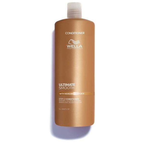 Wella Professionals Овлажняващ балсам за суха и изтощена коса със сквалан и омега 9 - Wella Professionals Ultimate Smooth с антистатичен ефект, 1000 мл