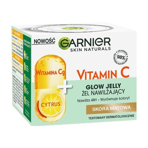 Garnier Овлажняващ гел - Garnier Skin Naturals Vitamin C Glow Jelly, 50 мл
