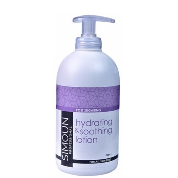Simoun Овлажняващ и успокояващ лосион с лайка и невен след епилация Simoun, 500мл