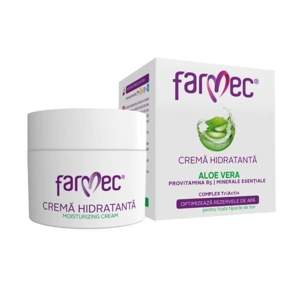 Farmec Овлажняващ крем с Алое Вера Farmec, 50 мл