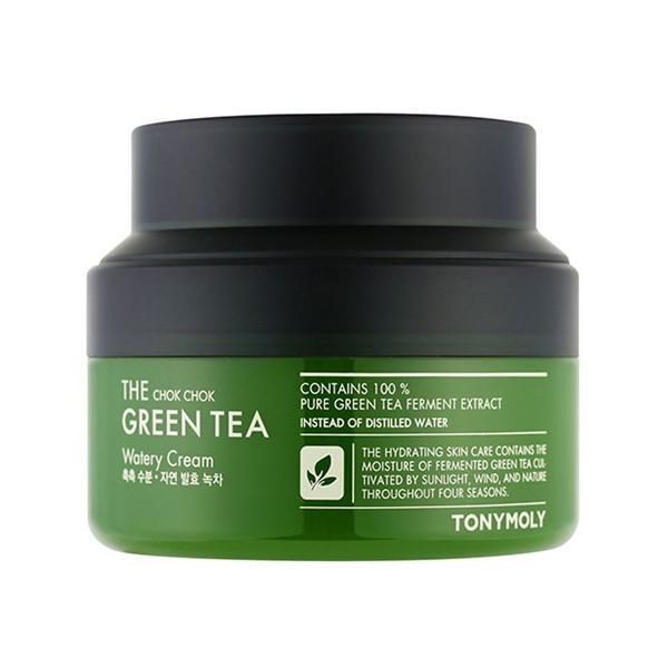 Tony Moly Овлажняващ крем със зелен чай за лице - Tony Moly The Chok Chok Green Tea Watery Cream, 60 мл