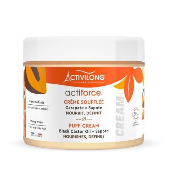 Activilong Овлажняващ крем за стилизиране, с черно рициново масло - Activilong Actiforce Puff Cream, 300 мл